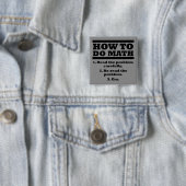 How To Do Math Funny Button Badge Pin (En situation)