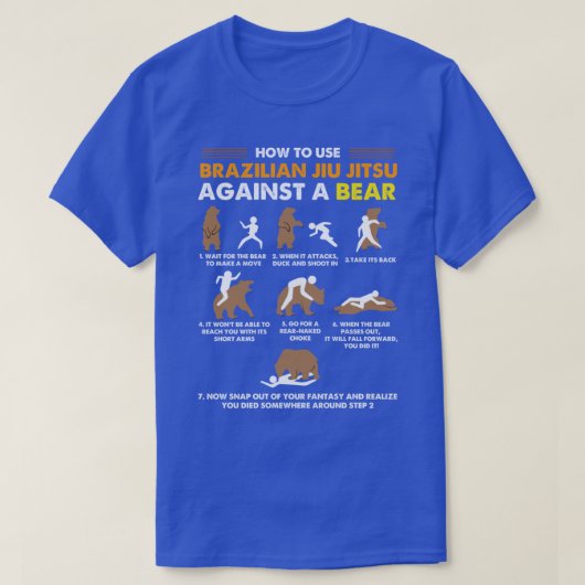 How To Use Brazilian Jiu Jitsu Against a Bear Funn T-shirt (Design voorkant)