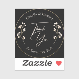 Howard en Claudia bedankt Sticker