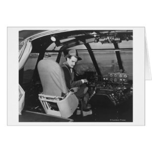 Howard Hughes in Spruce Goose Wooden Plane