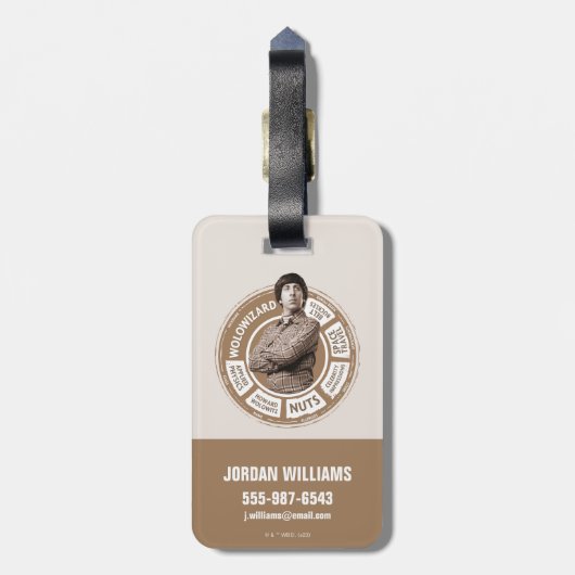 Howard Info Graphic Bagagelabel (Achterkant verticaal)