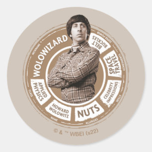 Howard Info Graphic Ronde Sticker