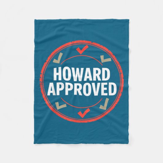 Howard keurde goed fleece deken (Voorkant)