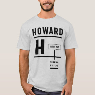 Howard Persoonlijke naam Birthday Gift T-shirt