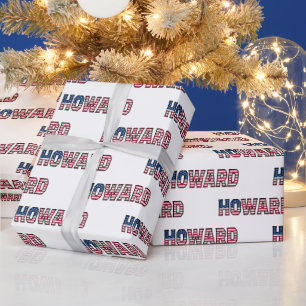 Howard prénom nom USA US papier cadeau papier
