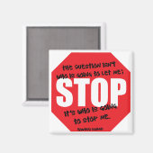 Howard Roark Quote Magnet Magneet (Voorkant / Achterkant)