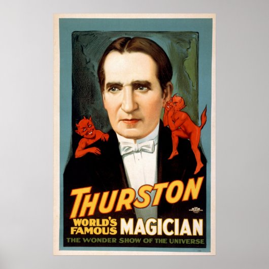 Howard Thurston Magic Advertisement Poster (Voorkant)