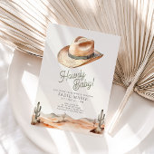 Howdy Baby Western Desert Baby shower Invitation