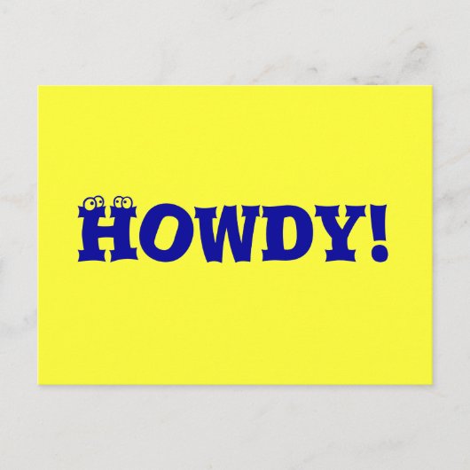 Howdy! Briefkaart (Voorkant)