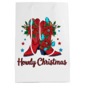 Howdy Christmas Boots Medium Cadeauzakje (Achterkant)