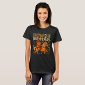 Howdy Christmas Cowboy Gingerbread Design  T-shirt (Voorkant volledig)