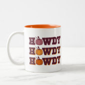 Howdy Citrouille Fall Coffee Mug (Gauche)