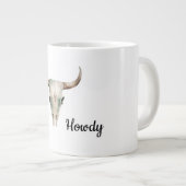 Howdy Cowboy Bullhorns Extra Grote Beker (Voorkant rechts)