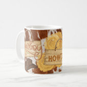 Howdy Cowboy Cowhide Thème Personnalisé Mug (Devant gauche)