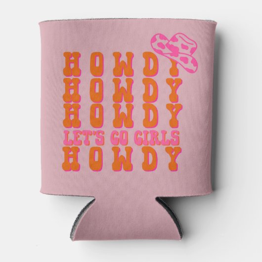 Howdy cowgirl koelbox blikjeskoeler (Voorkant)
