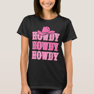 Howdy Cowgirl Retro land Western Yeehaw T-shirt