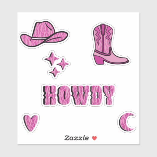 Howdy Cowgirl! Sticker pack (Vel)