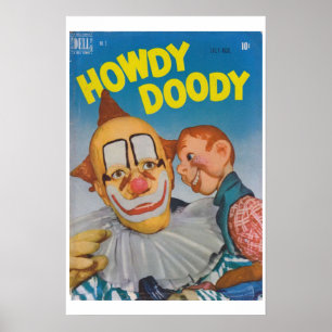 Howdy Doody Comic Book Hoesje Poster