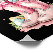 Howdy Easter Western Paashaas Cowboy Laarzen Poster (Hoek)