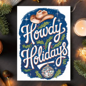 Howdy Feestdagen Cowboy Disco Ball Christmas