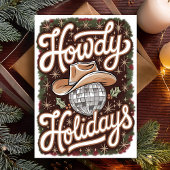 Howdy Feestdagen Western Cowboy Disco Ball Christm