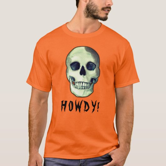 HOWDY! Geesteslijk grappig T-shirt (Voorkant)