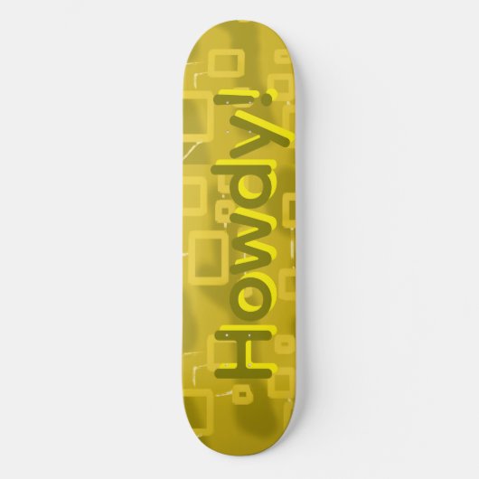 Howdy Geometric Skateboard (Voorkant)