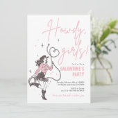 Howdy Girls Galentine’s Party Invitation (Debout devant)