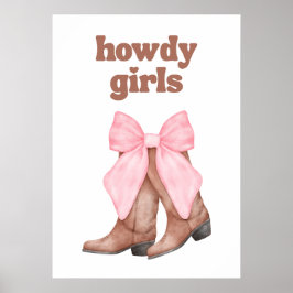 Howdy girls poster