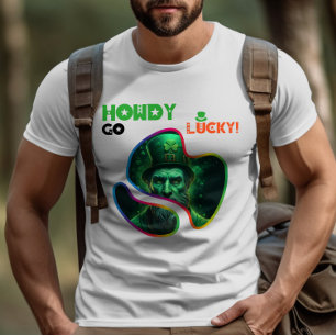 Howdy Go Lucky! - Iers Geluk en Lach T-shirt