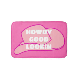 Howdy Goed Uiterlijk Rancher Cowboy Pet Hot Pink Badmat