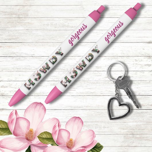 Howdy Gorgood Rustic Chic Floral Zwarte Inkt Pen