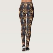 Howdy Harmonics: De met denim beklede Capybara Cro Leggings (Achterkant)