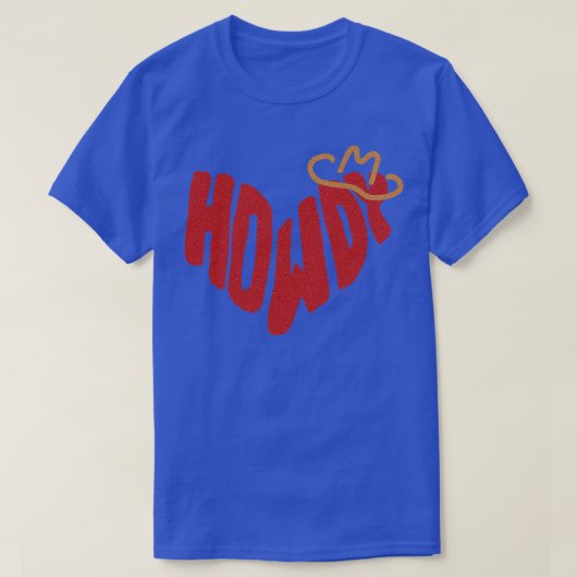Howdy Heart TShirt (Design devant)