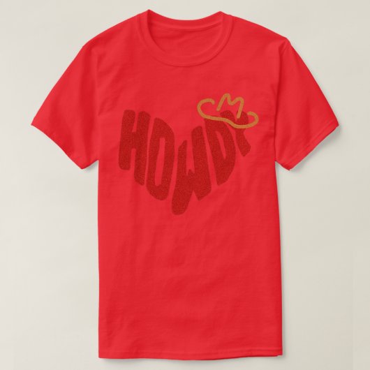Howdy Heart TShirt 2 (Design devant)