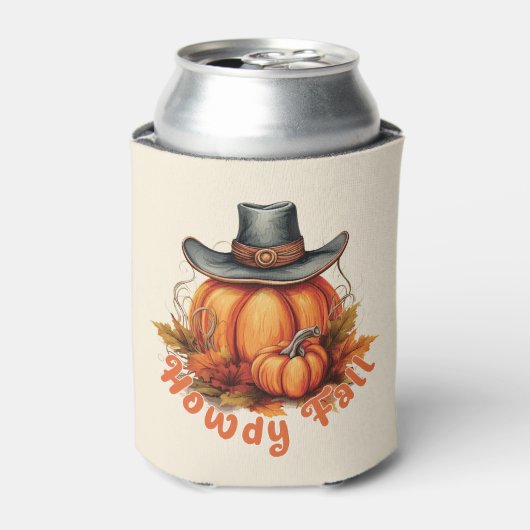 Howdy Herfst - Rustieke herfstvibes Blikjeskoeler (Blikje Voorkant)