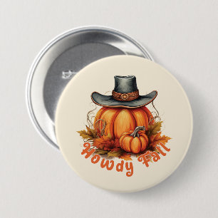 Howdy Herfst - Rustieke herfstvibes Ronde Button 7,6 Cm