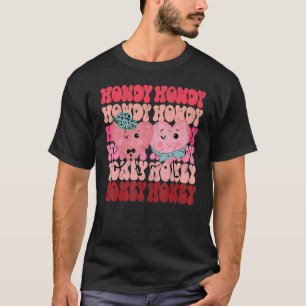 Howdy Honey Valentijnsdag Cowgirl Preppy Matchin T-shirt