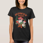 Howdy Hos Funny Kerstkerstkerstmis T-shirt (Voorkant)