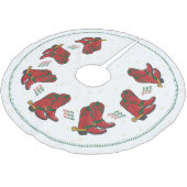 HOwdy HOwdy Kerstmis Cowboy Boots Kerstboom Rok (Gekanteld)