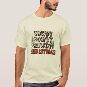 Howdy Howdy Kerstmis Familie Kerstfeest Gift T-shirt