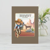 Howdy howie invitation poster de animal de premier (Debout devant)