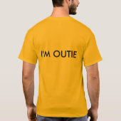 howdy ik ben outie t-shirt (Achterkant)
