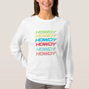Howdy in Multicolor T-shirt met lange mouwen