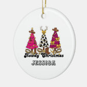 Howdy Kerst Ornament – Aangepaste Westerse Kerstso (Links)