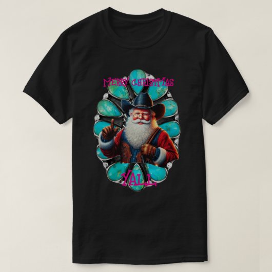 Howdy Kerstmis T-shirt (Design voorkant)