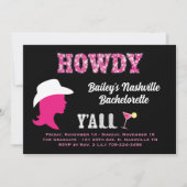 Howdy Nashville Bachelorette Invitation (Devant)