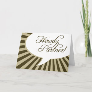 Howdy, Partner! : grappige toespraakbel