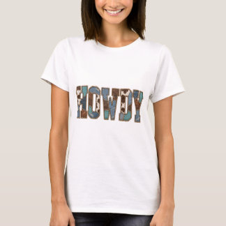Howdy Patchwork Western PNG Cowgirl Grafisch Ontwe T-shirt