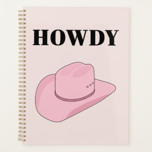 Howdy Pink Cowboy Pet Planner